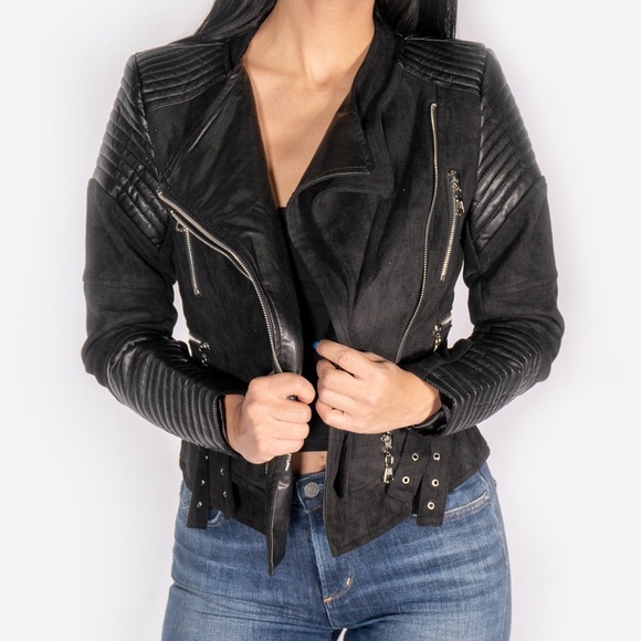 Bessy Biker Jacket - Black - Picture 1 of 4